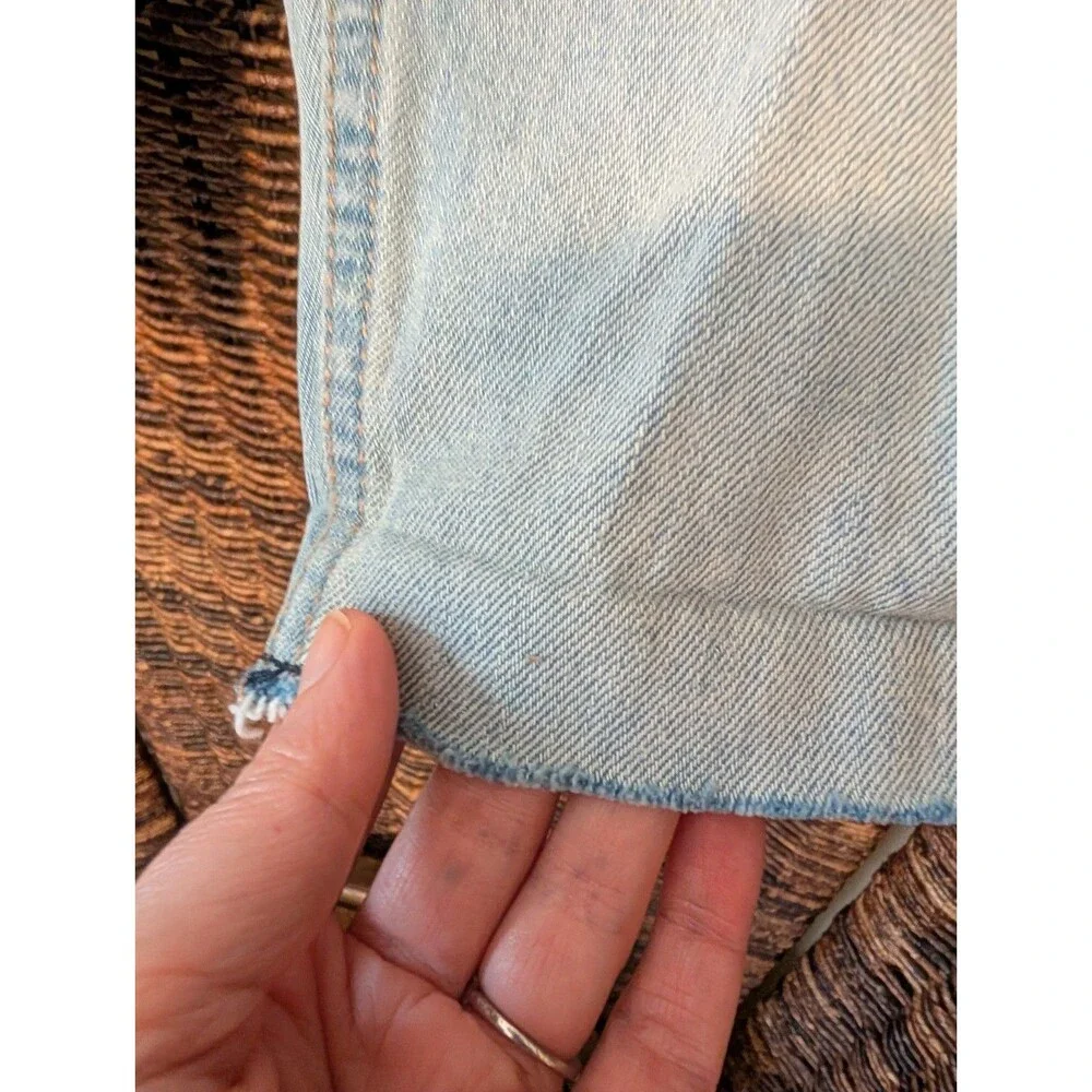 Levi's 412 Mens Jorts Distressed Frayed Hem Jean Shorts 29 Bermuda Slim Fit